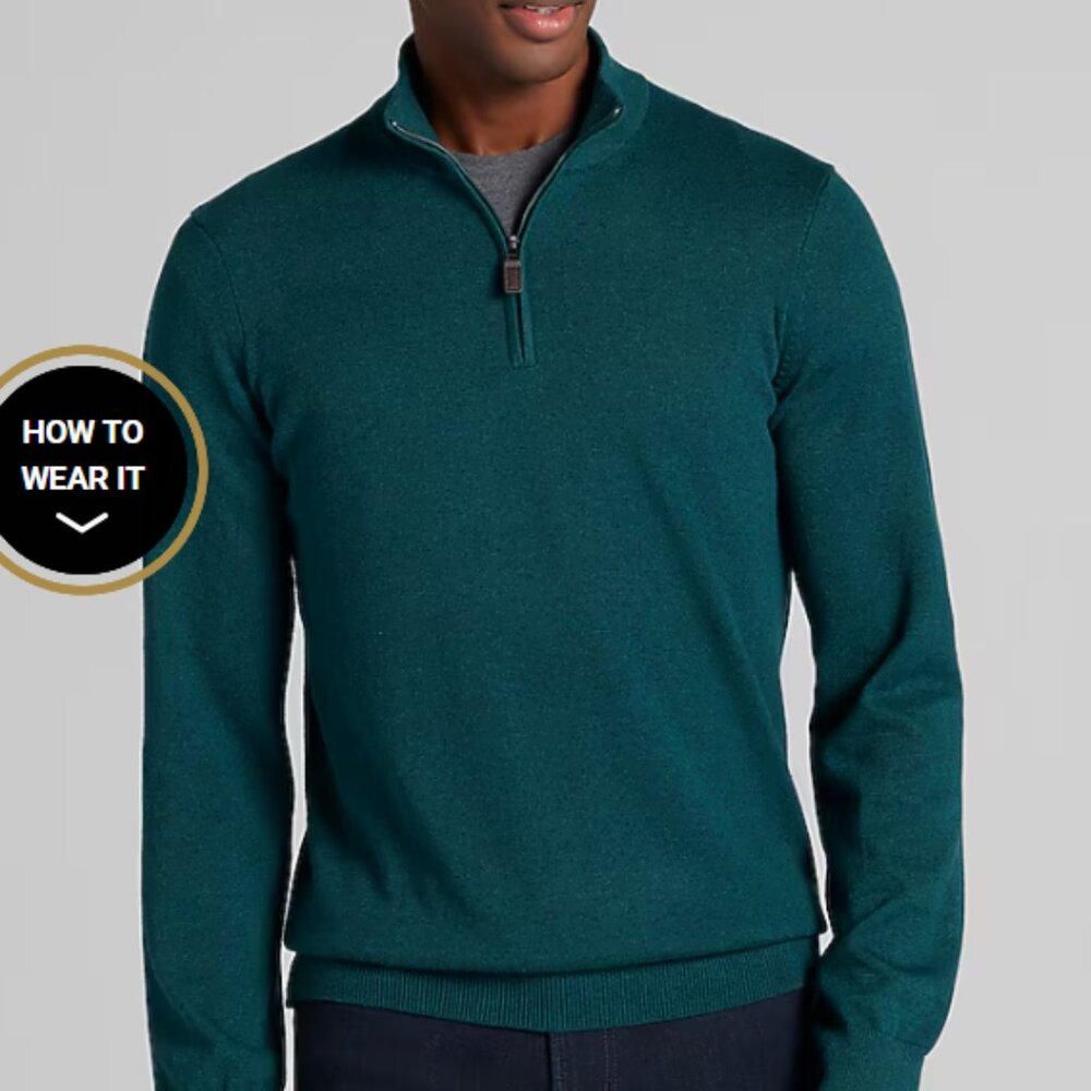 Jos A Bank quarter zip sweater